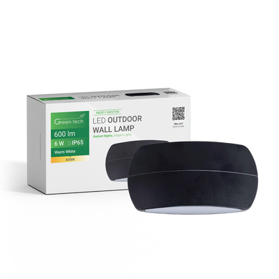LED zidna svjetiljka Green Tech BOSTON, 6W, 3000K, IP65