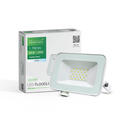 LED reflektor Green Tech 1700 lm, 20W, 6500K, IP65, bijeli