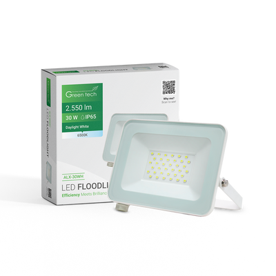 LED reflektor Green Tech 2550 lm, 30W, 6500K, IP65, bijeli
