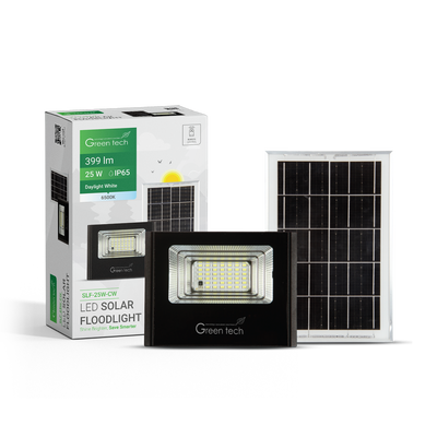 LED solarni reflektor Green Tech 25W, 6500K, IP65
