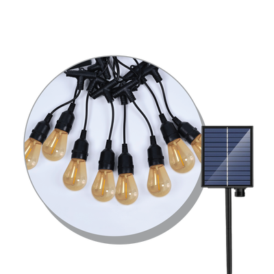 LED solarni svjetlosni lanac LUMERA LIGHTING IP65 2700K, AMBER ŽARx8, uključena